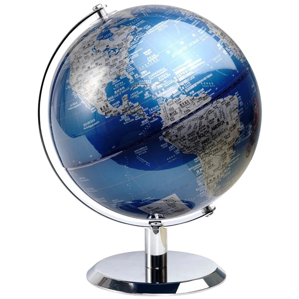 Globo giratório 22x26cm/26x32cm inglês + chinês decoração de escritório em casa estilo europeu luz luxo artesanato