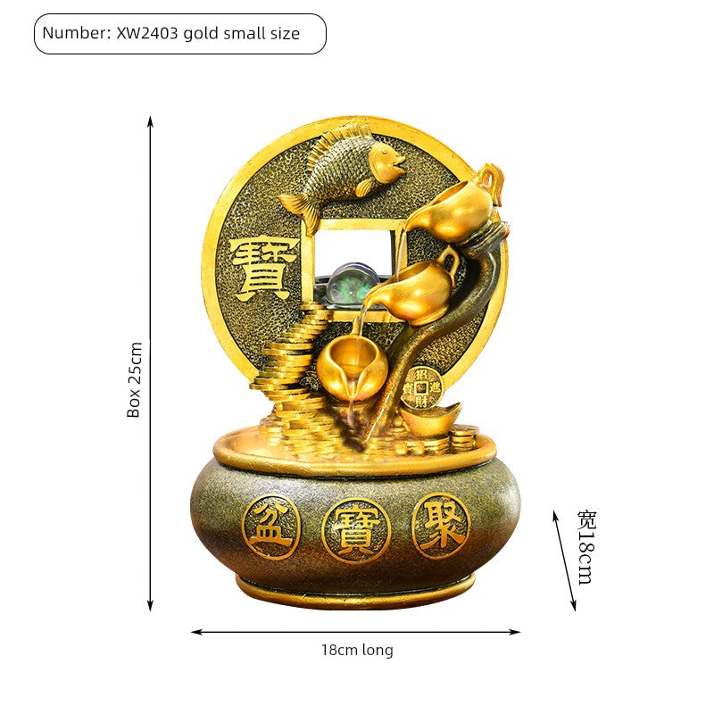 Esfera Fengshui Ornamentos de água corrente Água circulante Decoração de mesa