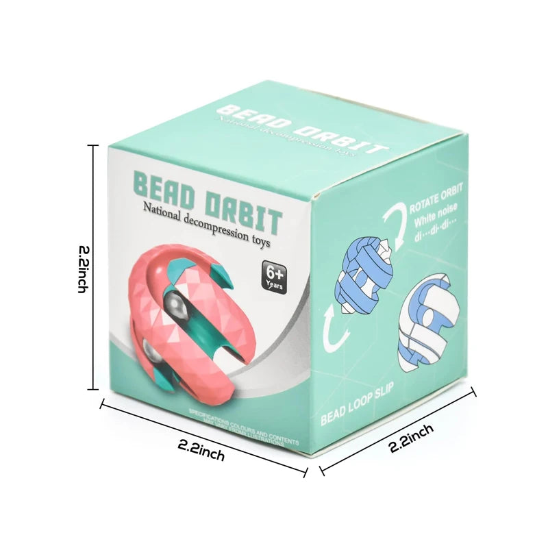 Bola de órbita de descompressão fidget anti estresse brinquedo sensorial pista pinball dedo girador infinito cubo