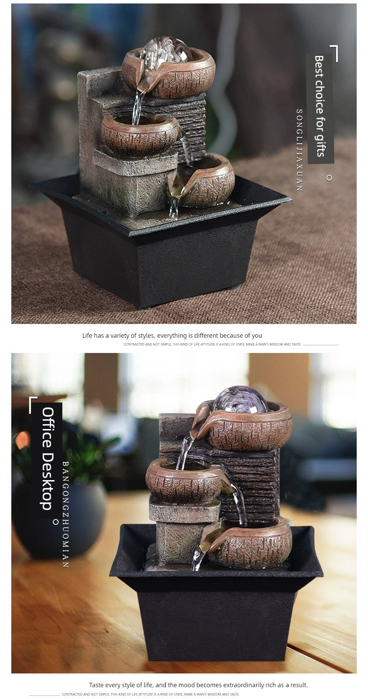 Fonte de decoração para sala de estar feng shui