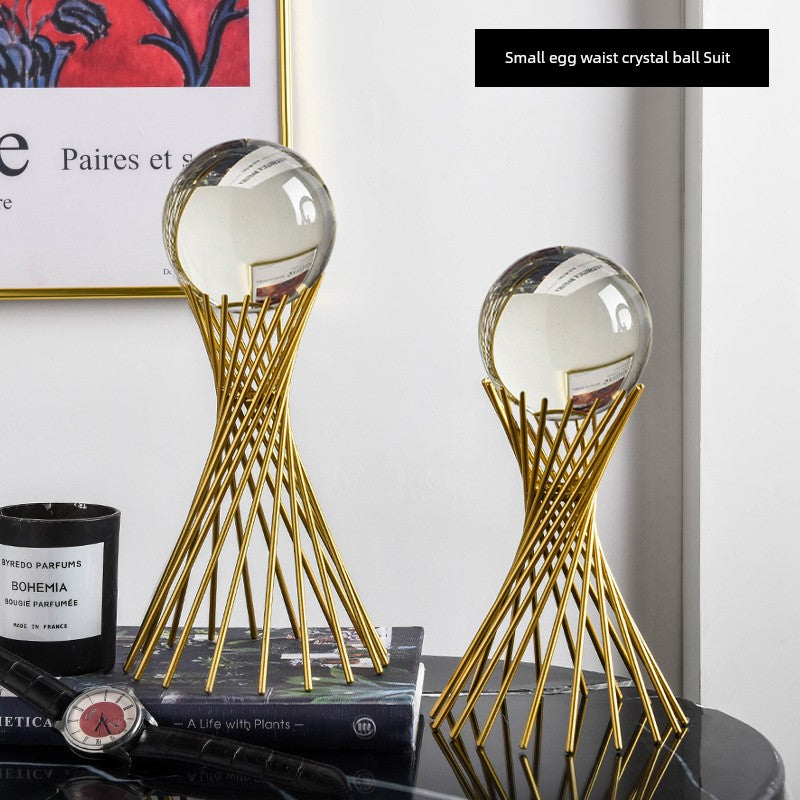Bola de cristal de decoração de armário de vinho de escritório escandinavo de alta qualidade