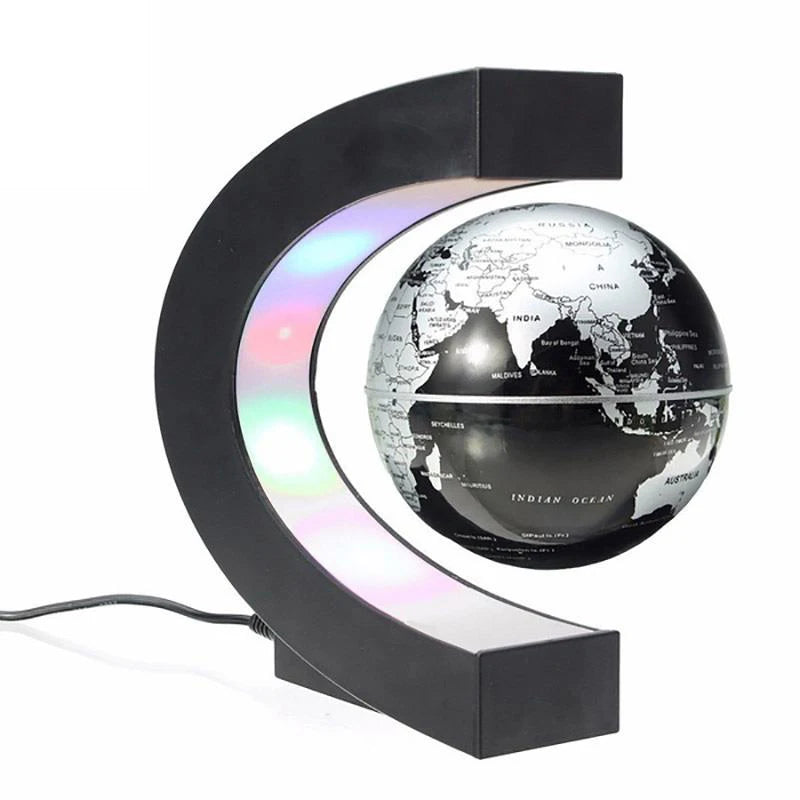 Globo de levitação magnética flutuante led mapa do mundo eletrônico antigravidade lâmpada novidade bola luz decoração