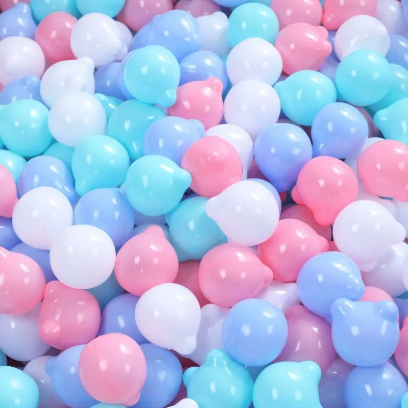 50 pçs bebê bolas de plástico macio pit bolas crianças brinquedo colorido