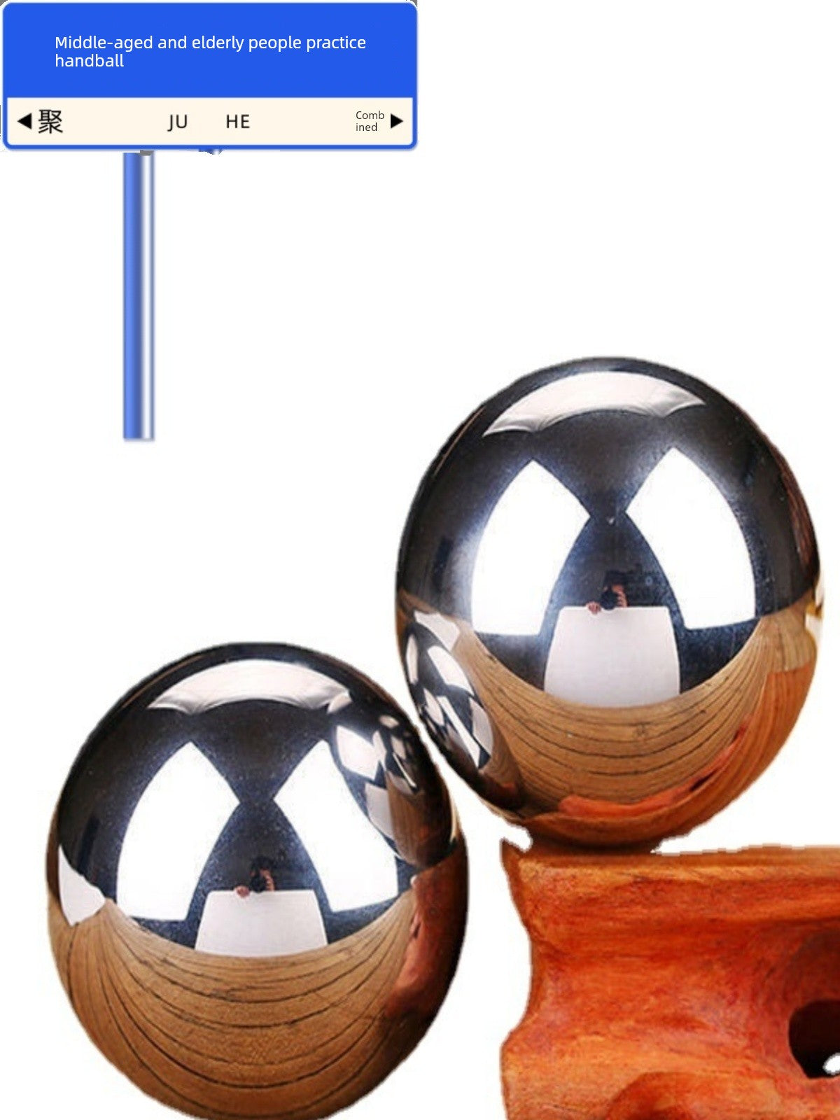 Bola de aço para fitness, bola de aço para reabilitação de idosos, bola para prática de handebol, cuidados de saúde, bola giratória para jogar bola