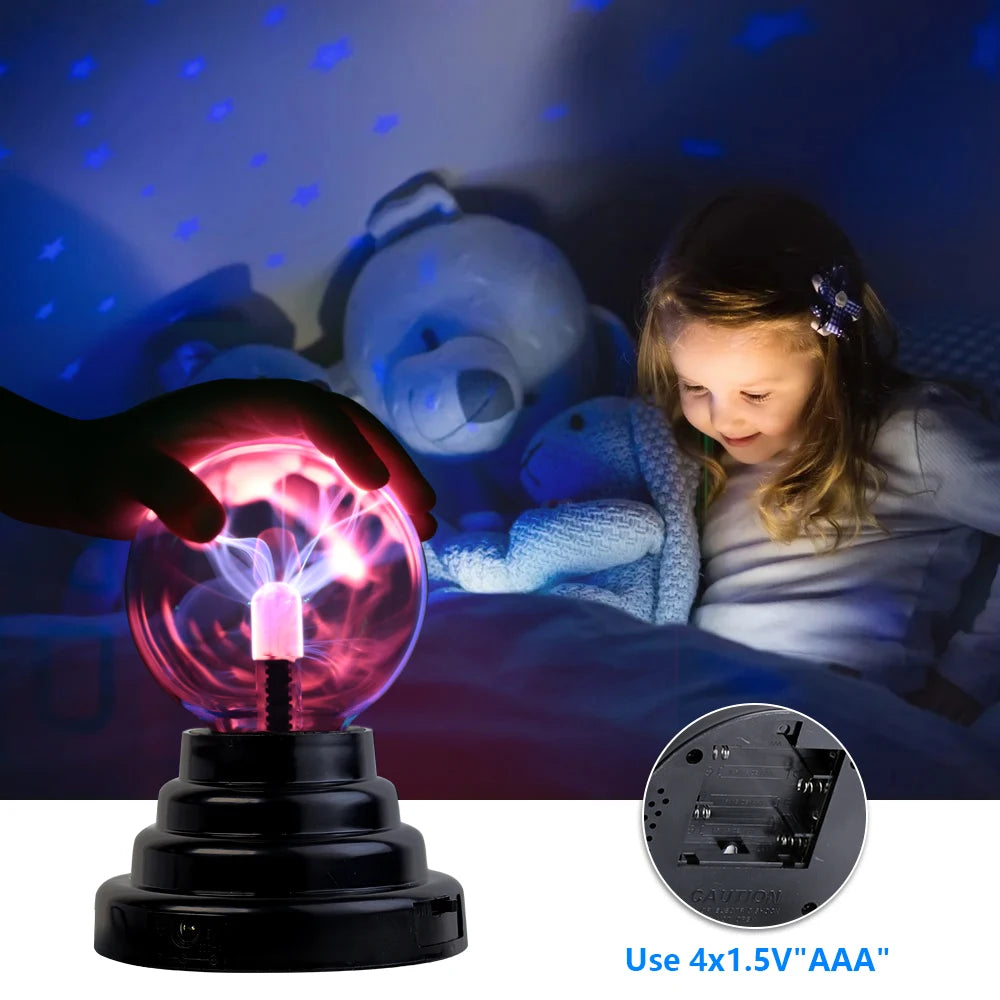 3 Polegada lâmpada mágica de bola plasma 220v lâmpada elétrica luz noturna