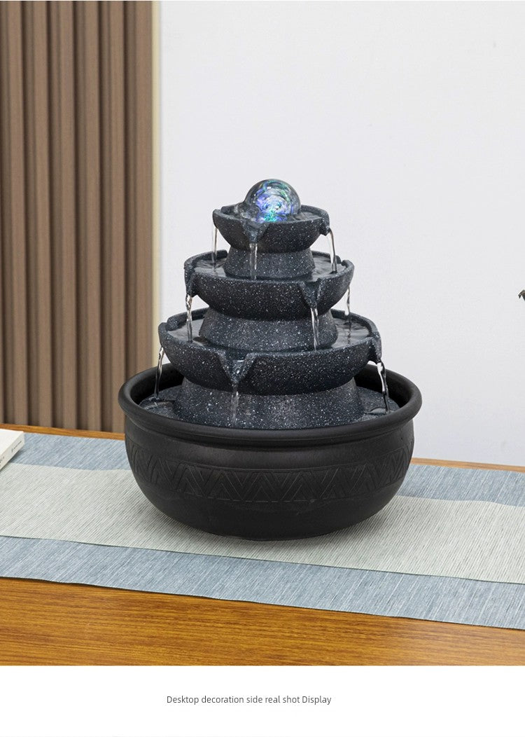 Esfera de decoração Sala de estar Fonte Fengshui