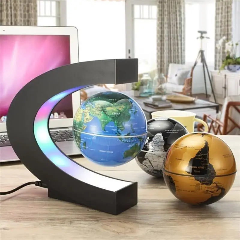 Globo de levitação magnética flutuante led mapa do mundo eletrônico antigravidade lâmpada novidade bola luz decoração