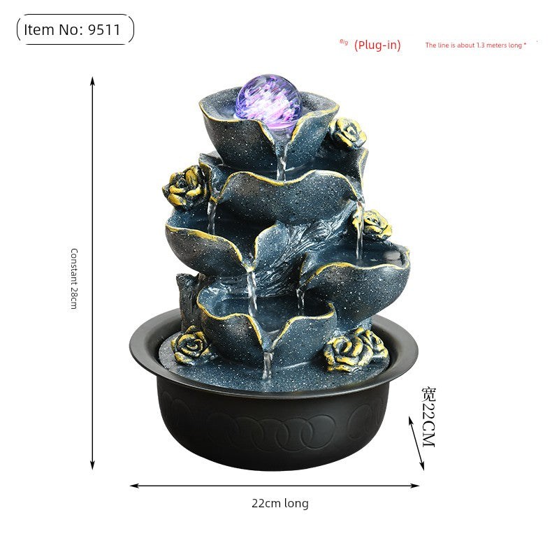 Fonte de decoração para sala de estar feng shui