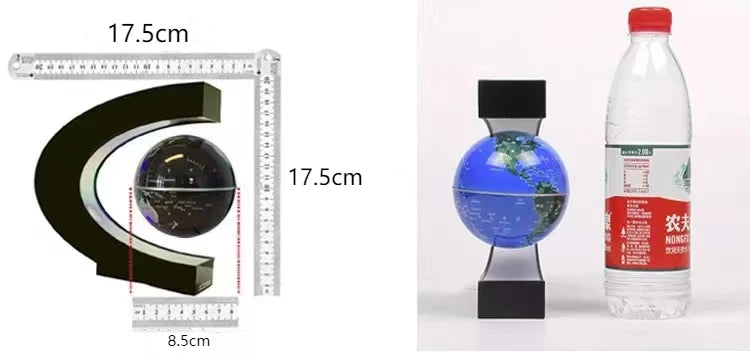 Globo de levitação magnética flutuante led mapa do mundo eletrônico antigravidade lâmpada novidade bola luz decoração