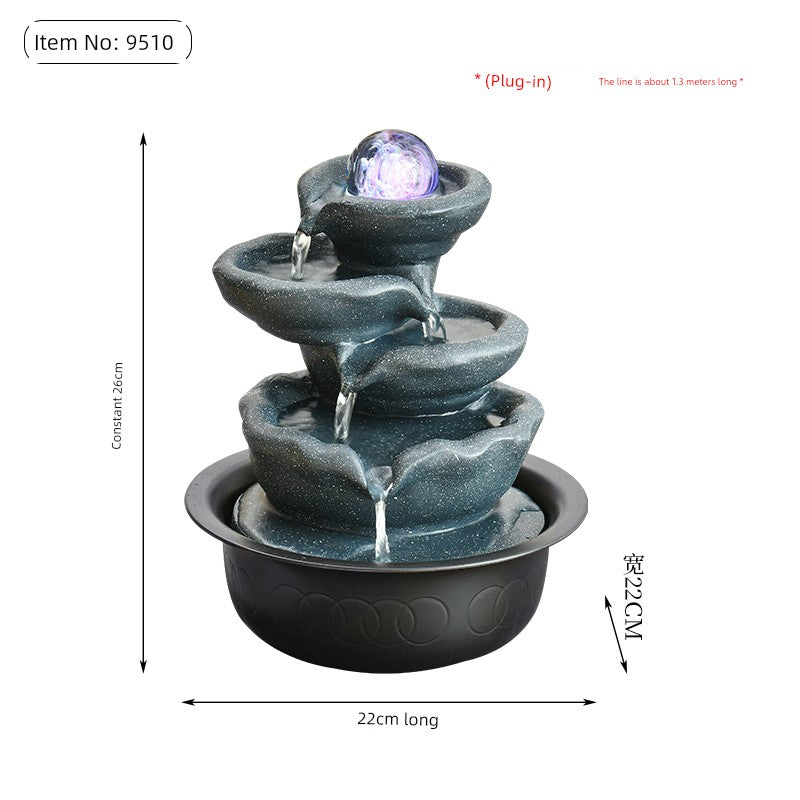 Fonte de decoração para sala de estar feng shui