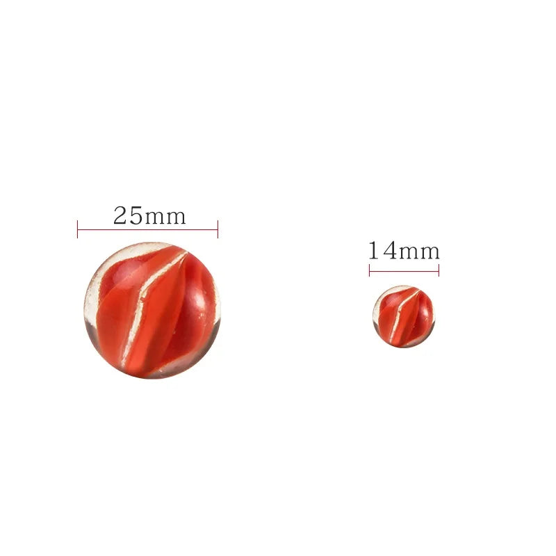 50 pçs 14mm Bolas coloridas de vidro brinquedo crianças bolas de mármore