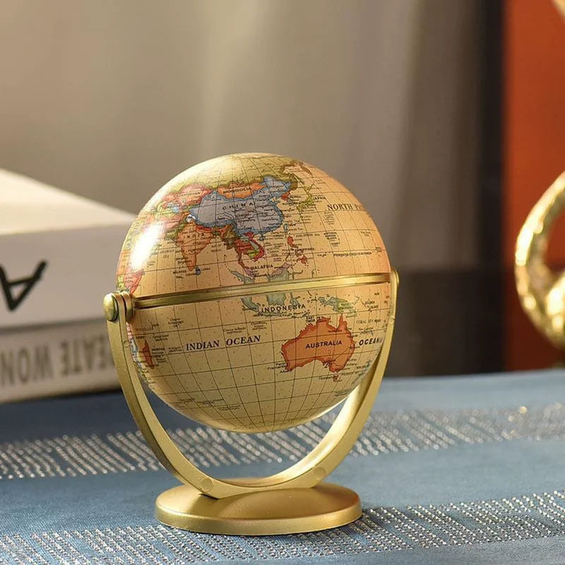 globo 360 rotação terra mundo oceano 10/14cm retro decoração da escola em casa