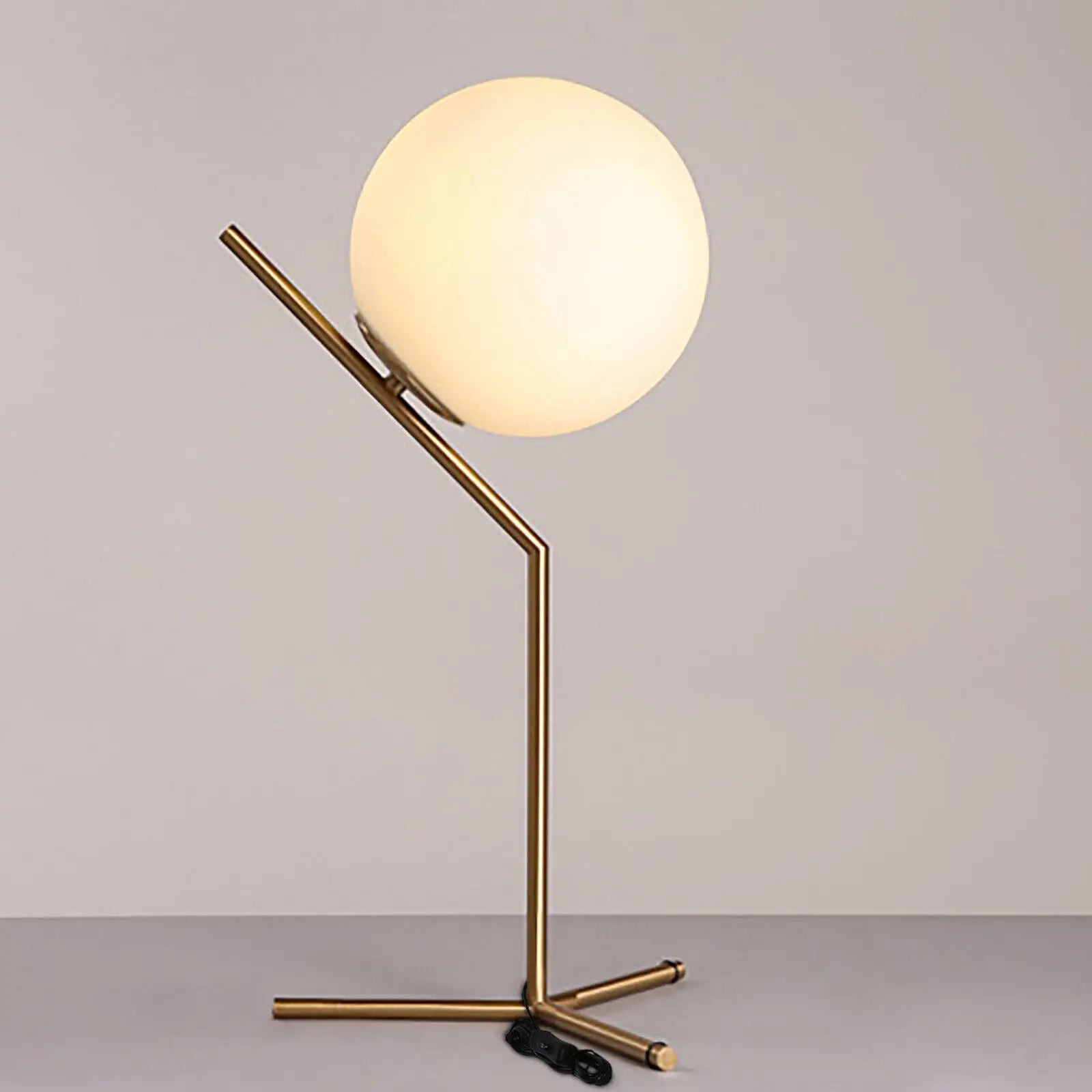Bola moderna globo de vidro luz led candeeiro mesa quarto luminária 12w