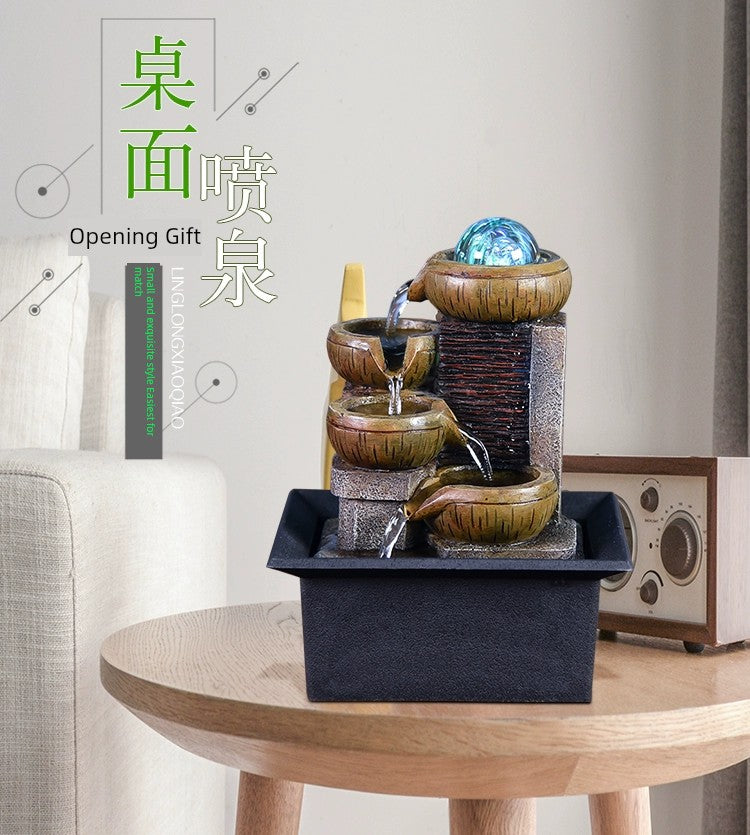 Fonte de decoração para sala de estar feng shui