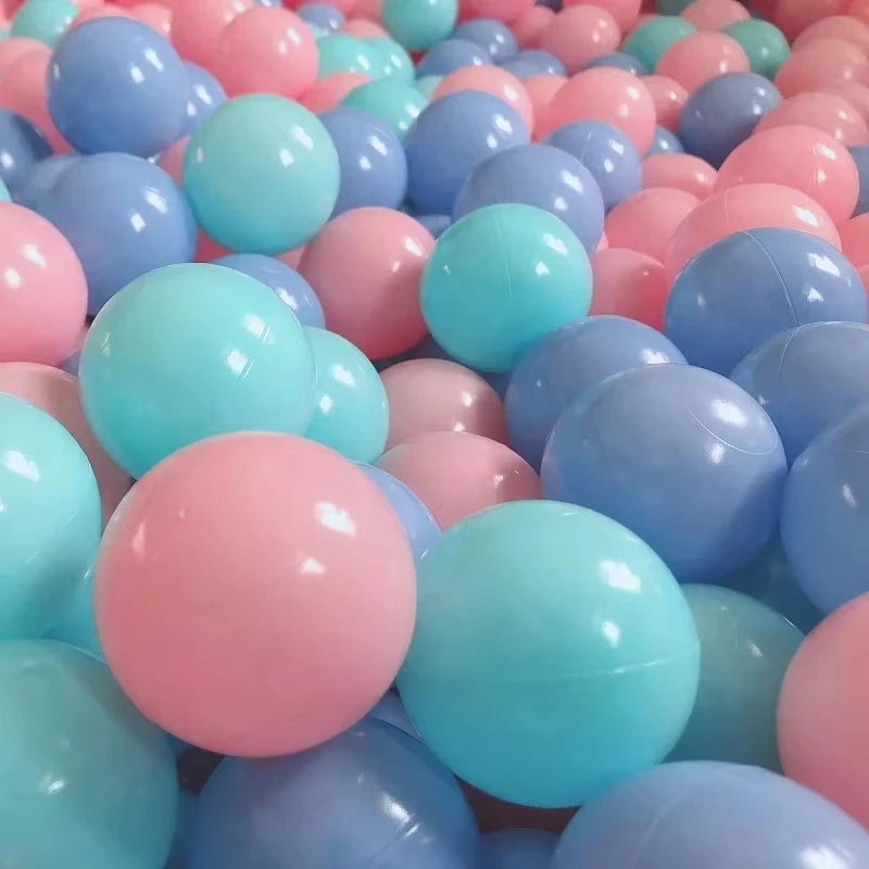 50 pçs bebê bolas de plástico macio pit bolas crianças brinquedo colorido