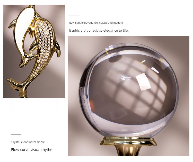 Estilo europeu bola de cristal painel de superfície de mesa de escritório