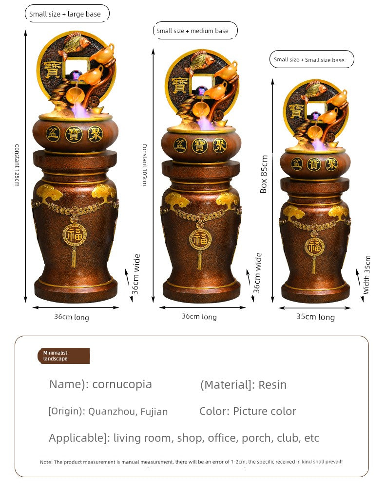 Esfera Fengshui Ornamentos de água corrente Água circulante Decoração de mesa