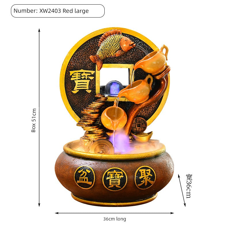 Esfera Fengshui Ornamentos de água corrente Água circulante Decoração de mesa