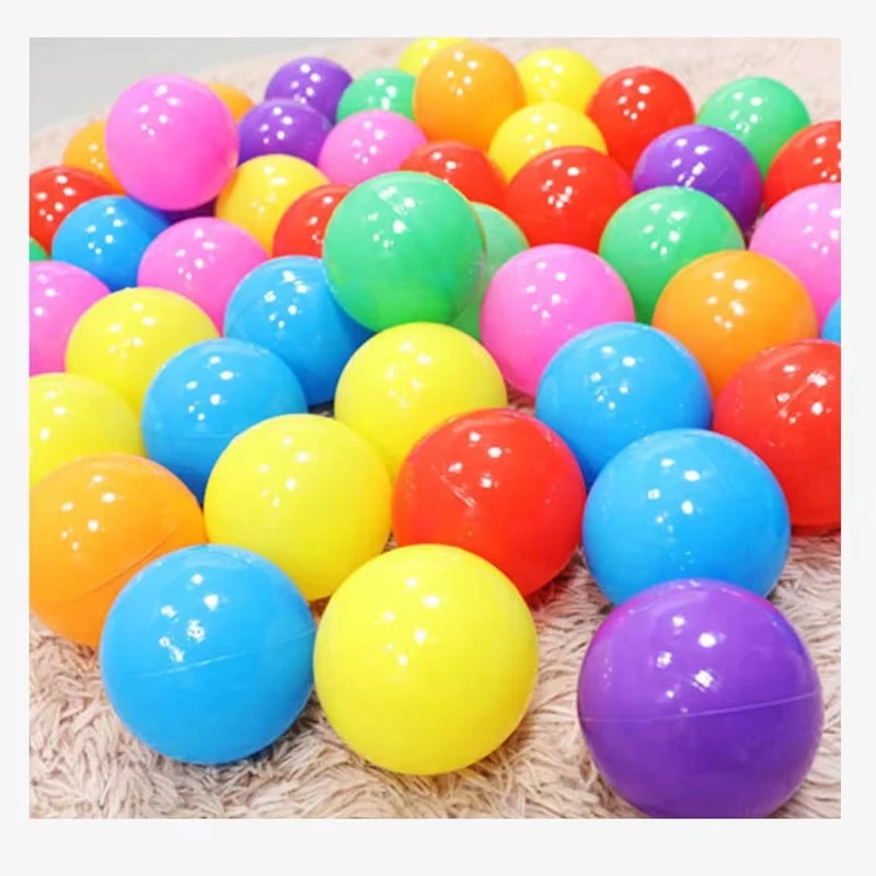 50 pçs bebê bolas de plástico macio pit bolas crianças brinquedo colorido