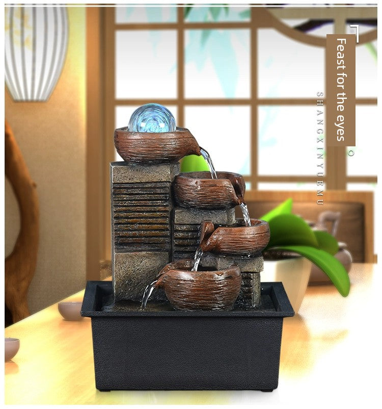 Fonte de decoração para sala de estar feng shui