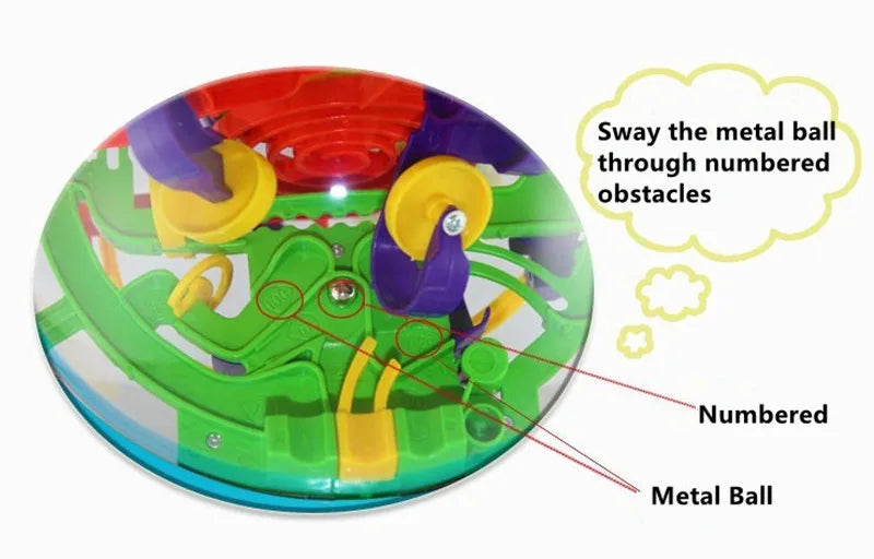 3D labirinto mágico intelecto bola labirinto esfera globo brinquedos