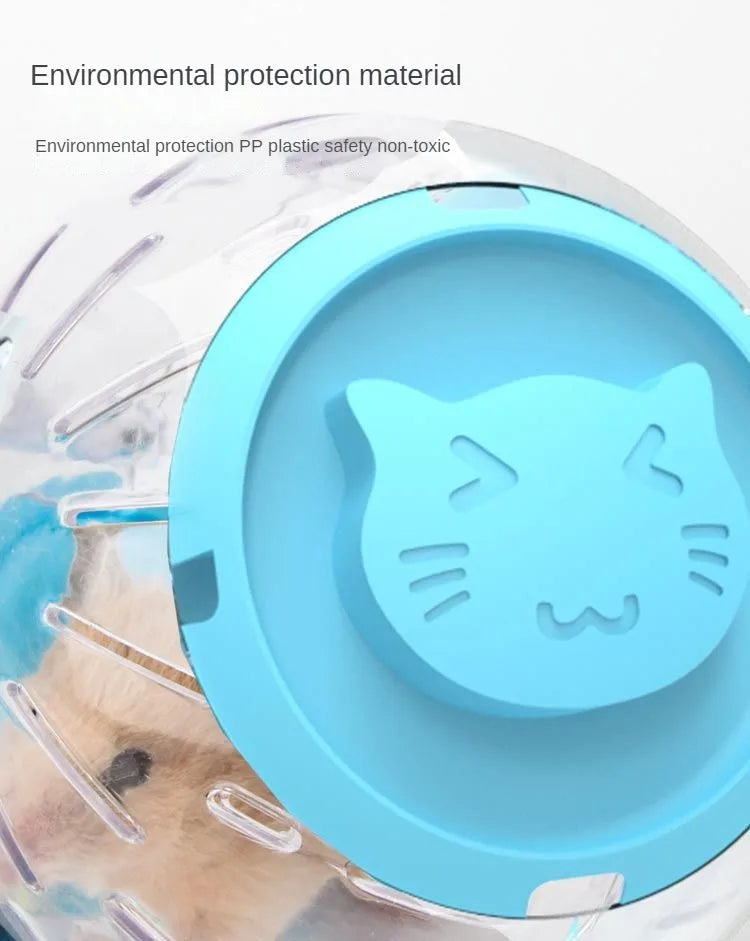 Bola de exercício de hamster transparente, roda de bola de corrida para animais pequenos 14cm/18/cm