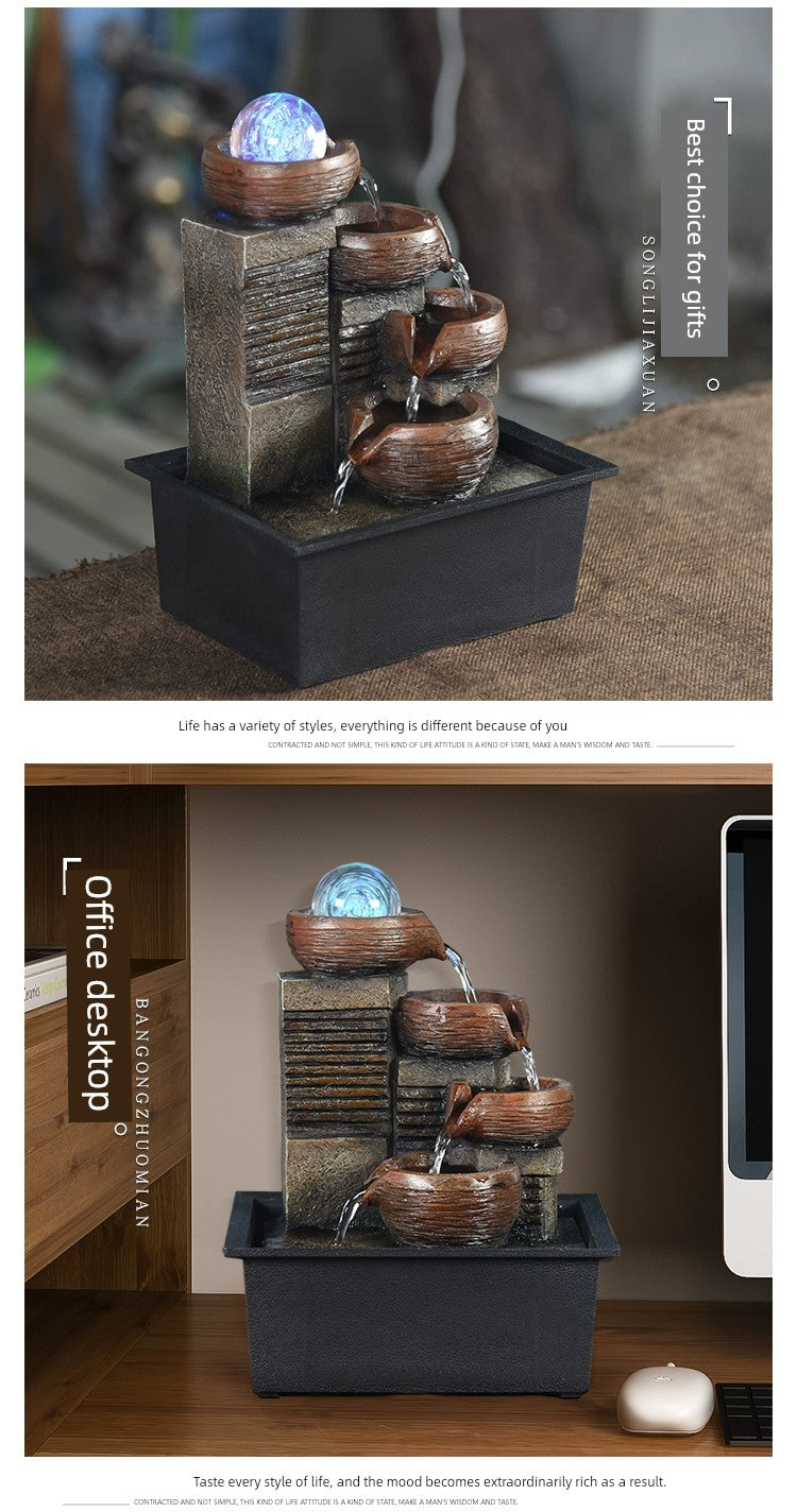 Fonte de decoração para sala de estar feng shui