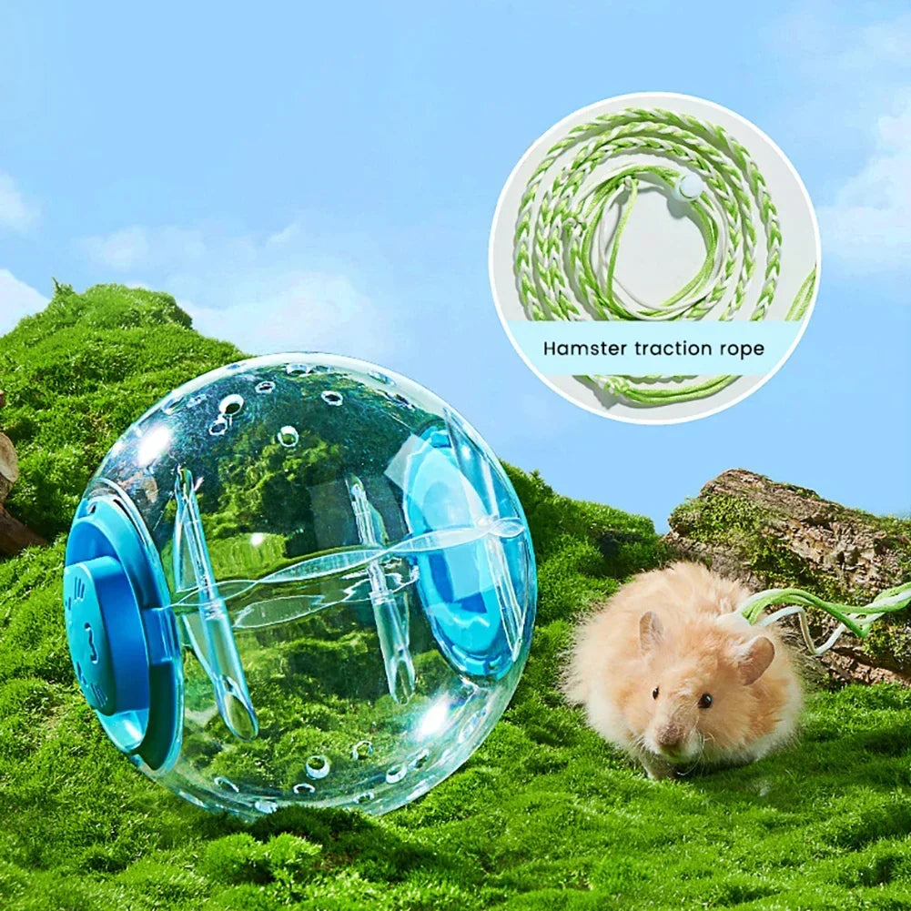 Bola de exercício de hamster transparente, roda de bola de corrida para animais pequenos 14cm/18/cm