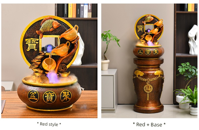 Esfera Fengshui Ornamentos de água corrente Água circulante Decoração de mesa