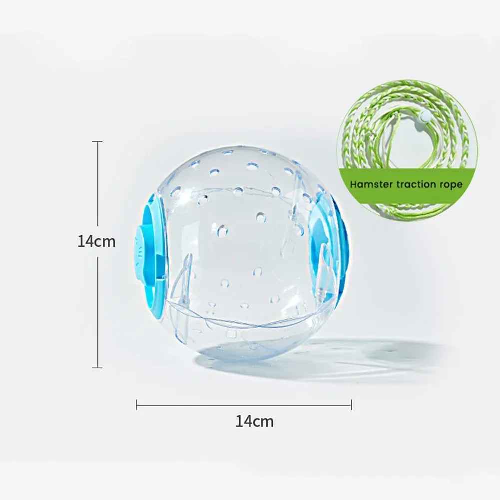 Bola de exercício de hamster transparente, roda de bola de corrida para animais pequenos 14cm/18/cm