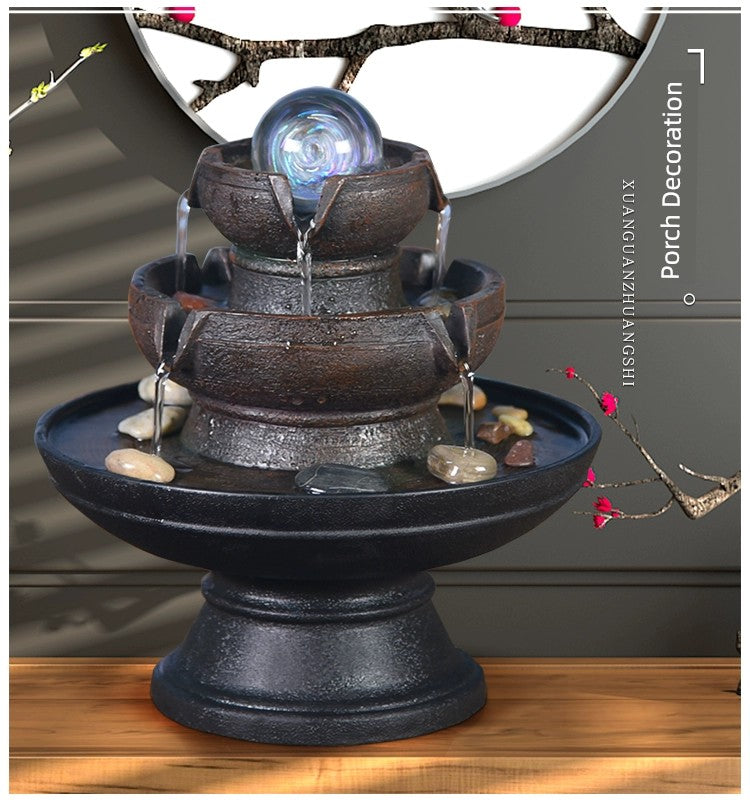 Fonte de decoração para sala de estar feng shui