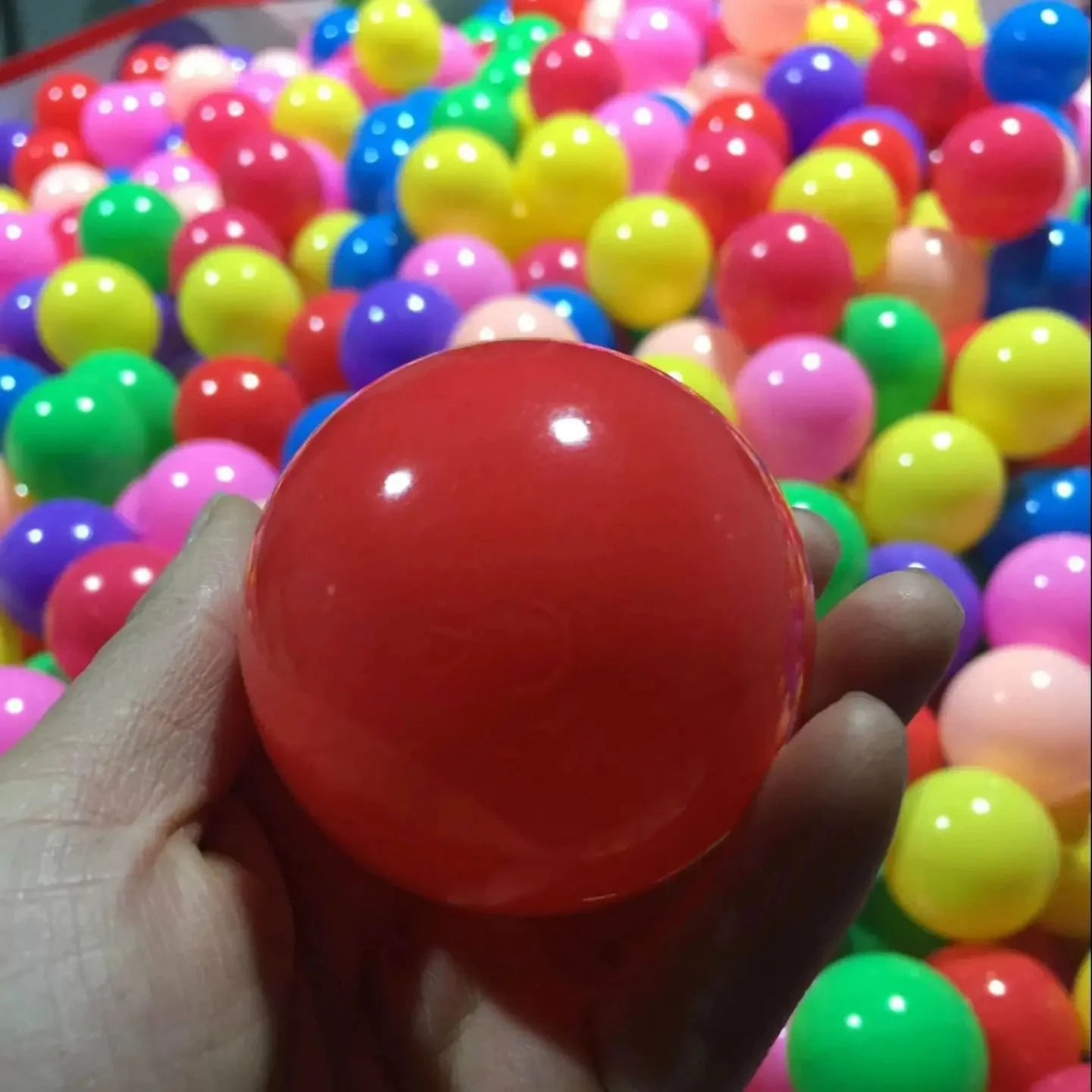 50 pçs bebê bolas de plástico macio pit bolas crianças brinquedo colorido