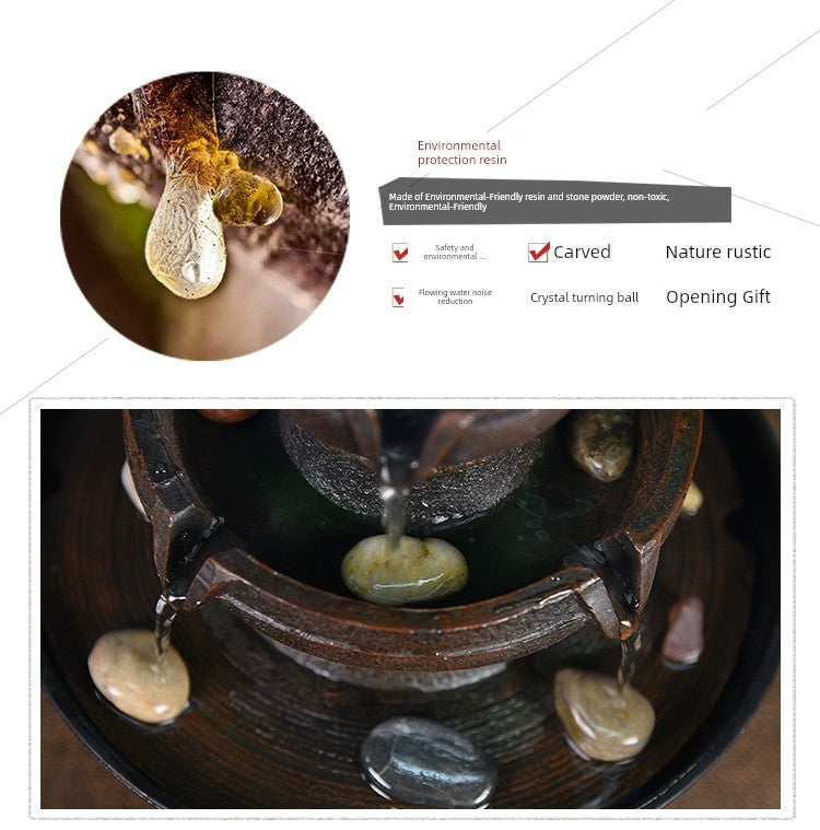 Fonte de decoração para sala de estar feng shui