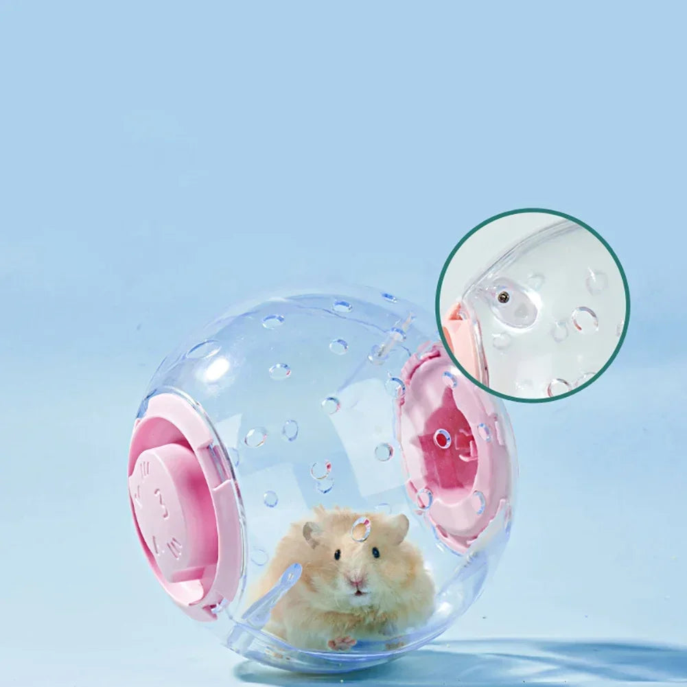 Bola de exercício de hamster transparente, roda de bola de corrida para animais pequenos 14cm/18/cm