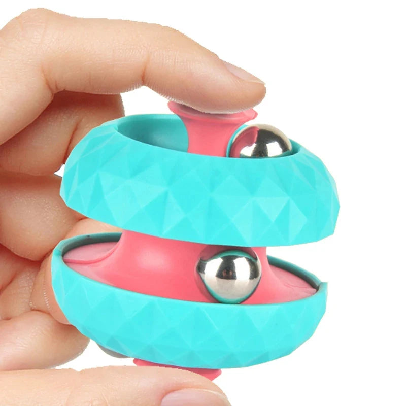 Bola de órbita de descompressão fidget anti estresse brinquedo sensorial pista pinball dedo girador infinito cubo