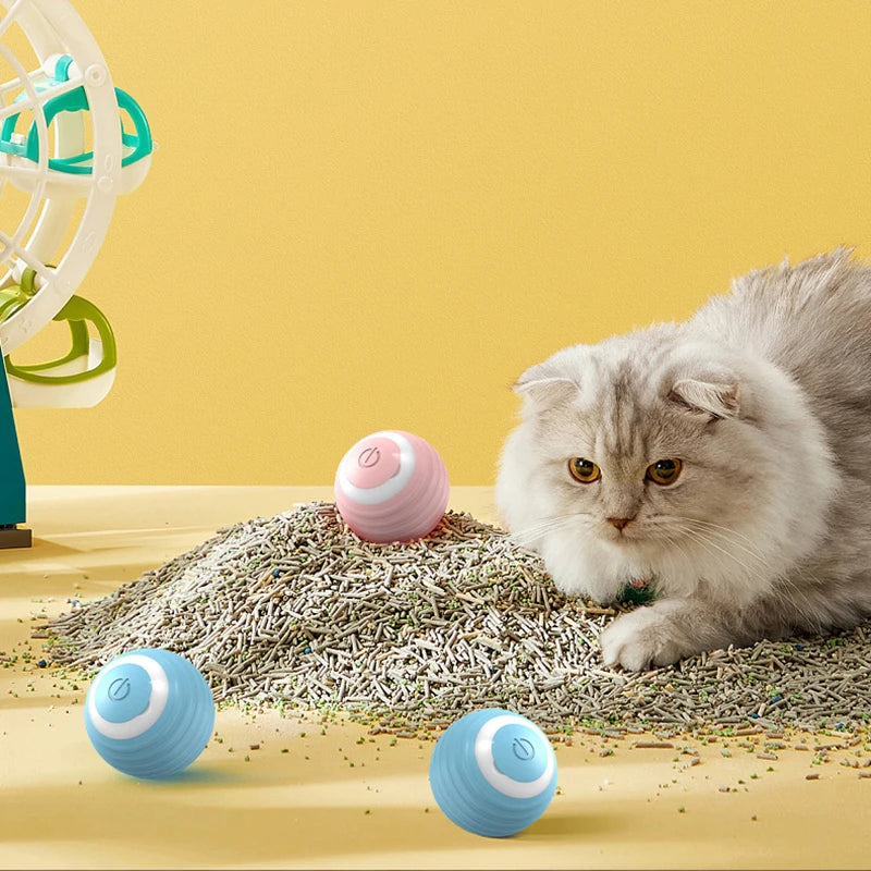 Bola interativa para gatos, brinquedos inteligentes para gatos, bola mágica
