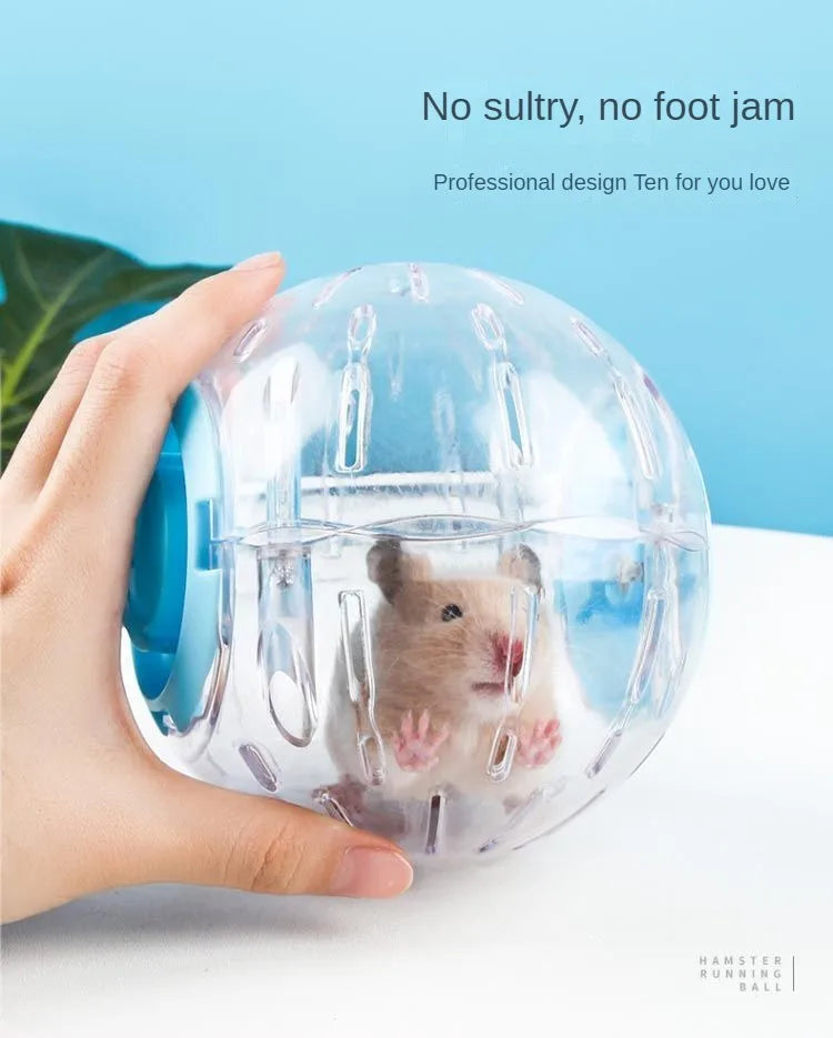 Bola de exercício de hamster transparente, roda de bola de corrida para animais pequenos 14cm/18/cm