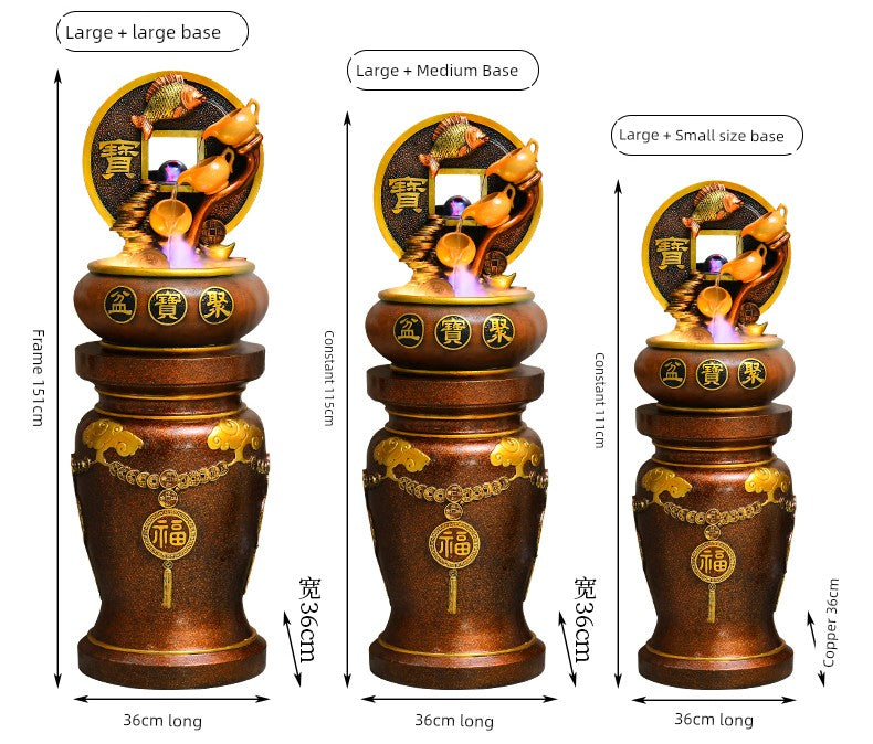 Esfera Fengshui Ornamentos de água corrente Água circulante Decoração de mesa