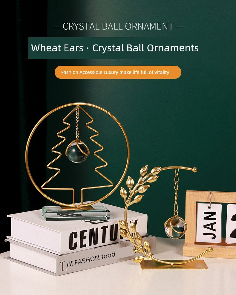 Bola de cristal arte decoração acessível luxo high-end armário de vinho