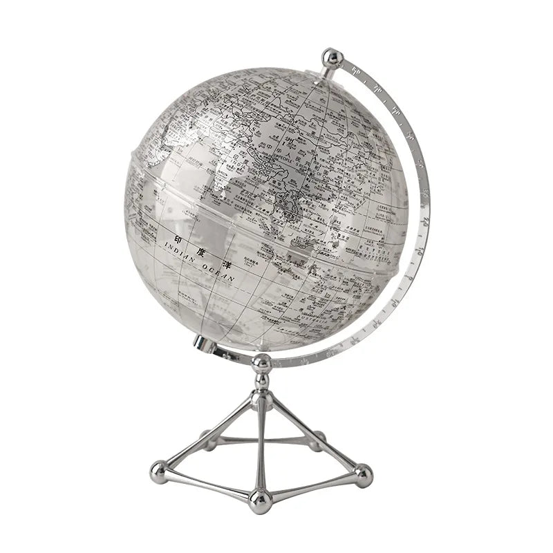 Decoração de mesa globo geografia acessórios de decoração para casa com luz
