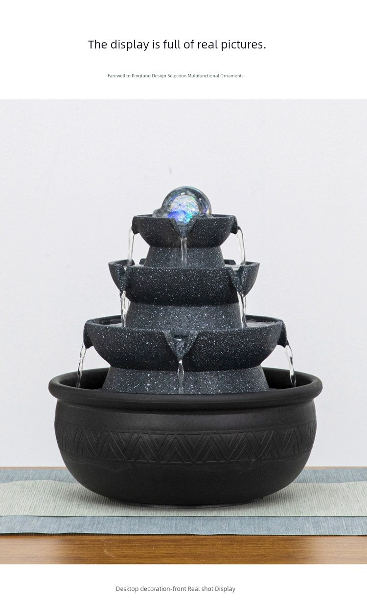 Esfera de decoração Sala de estar Fonte Fengshui