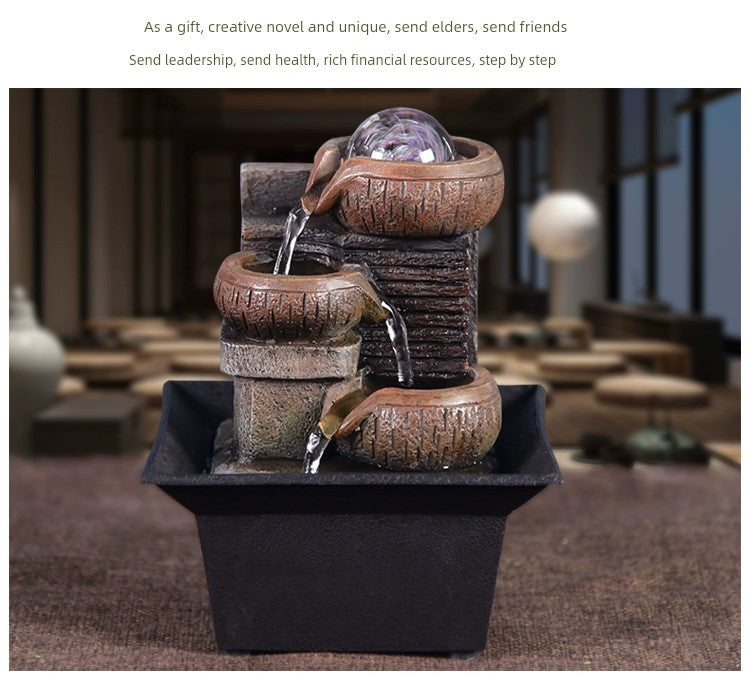 Fonte de decoração para sala de estar feng shui