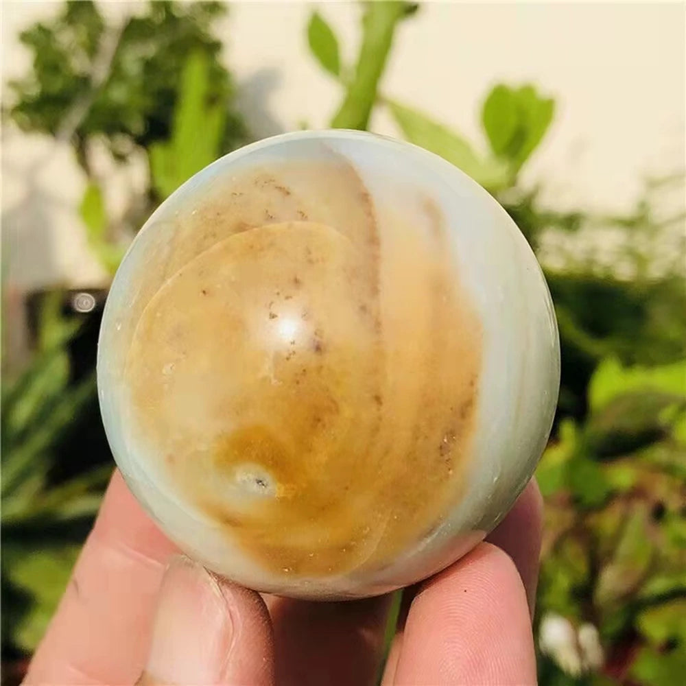 Alta qualidade natural Azul Caribe Calcite Esfera Céu Azul Cura Quartzo Cristal para Decoração