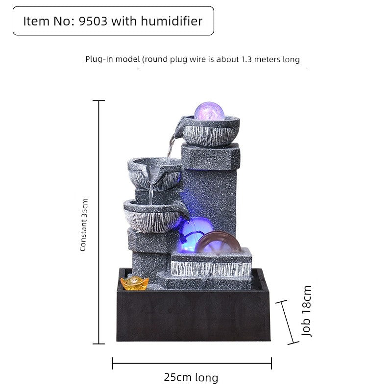 Fonte de decoração para sala de estar feng shui