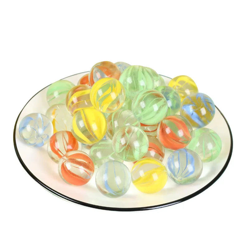 50 pçs 14mm Bolas coloridas de vidro brinquedo crianças bolas de mármore