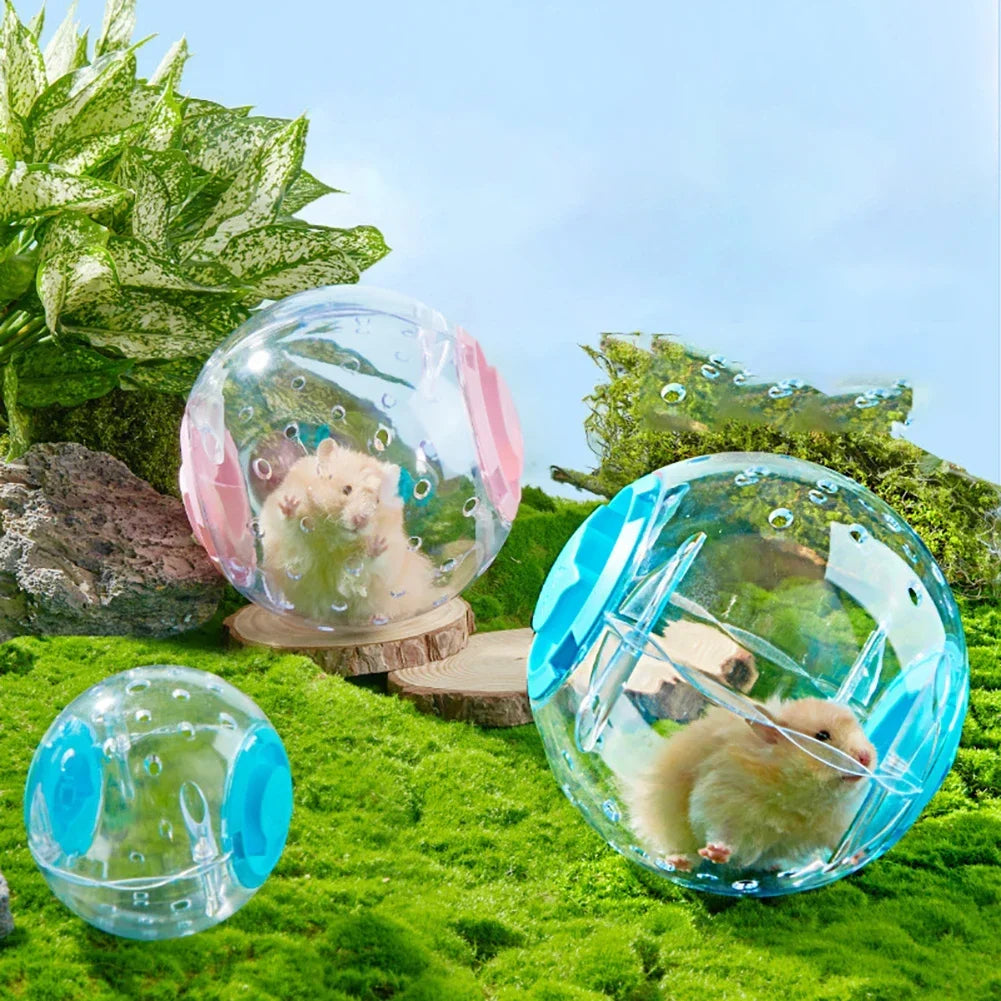 Bola de exercício de hamster transparente, roda de bola de corrida para animais pequenos 14cm/18/cm