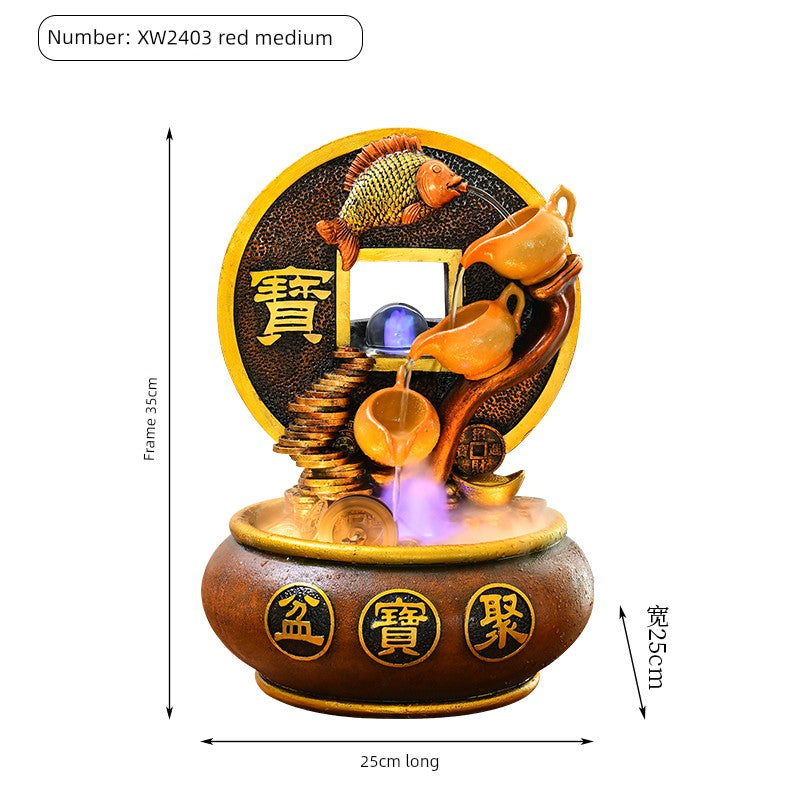 Esfera Fengshui Ornamentos de água corrente Água circulante Decoração de mesa