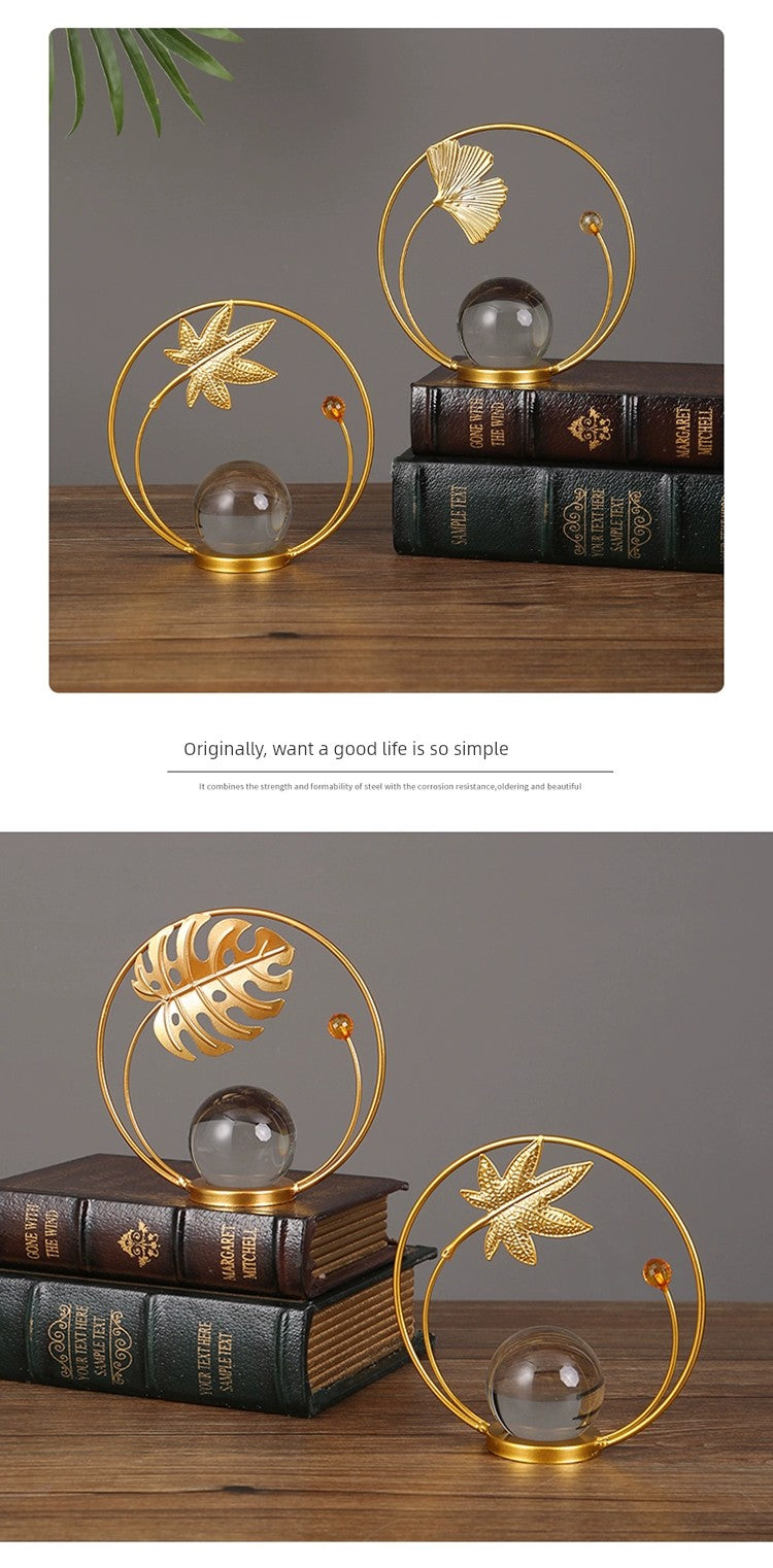 Decoração de bola de cristal Ins Armário de TV de luxo acessível Decorações de escritório