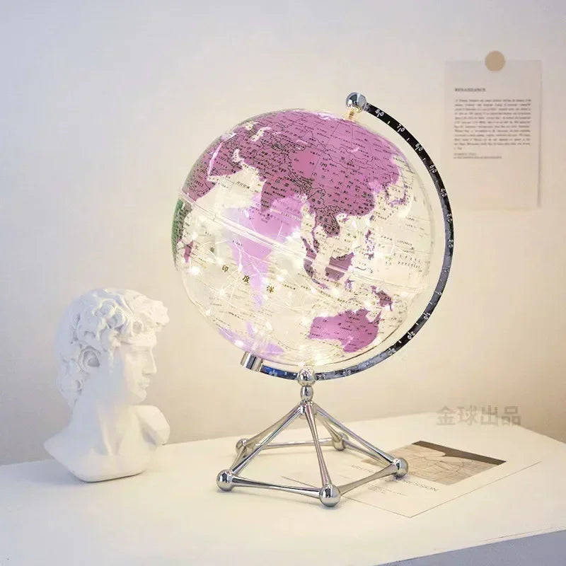 Globo hd 20cm grande estudante ensino globo