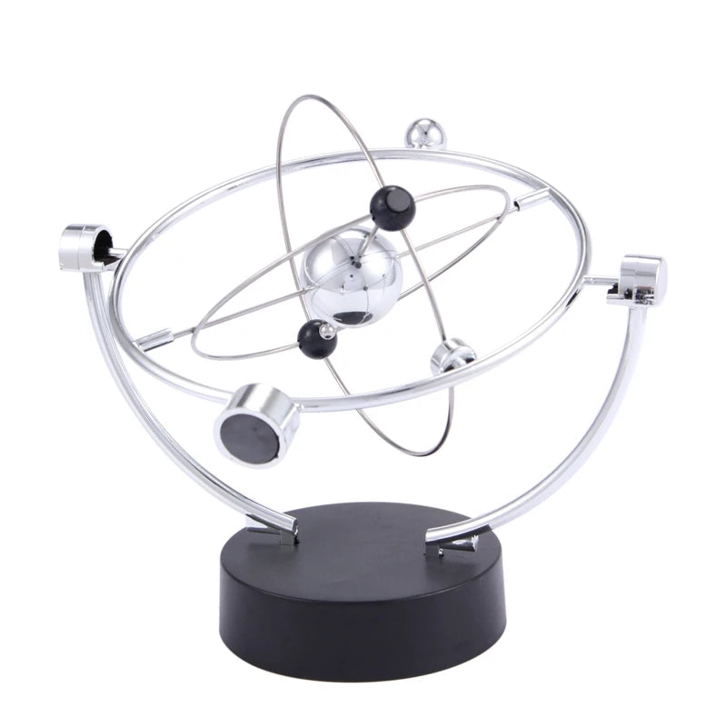 Brinquedo de escultura de mesa de movimento perpétuo - Arte cinética Galaxy Planet Balance Mobile - Escritório executivo magnético Decoração de casa